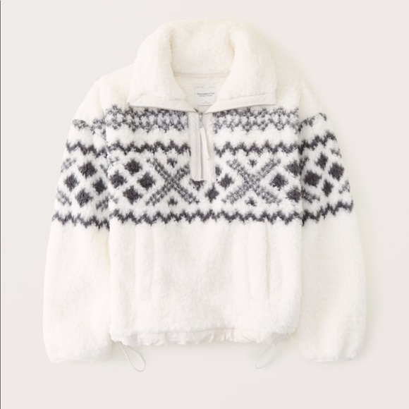 NWT Sherpa Half-Zip Sweater - Picture 1 of 6